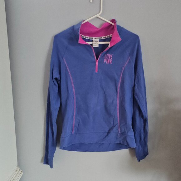 Victoria's Secret PINK Quarter Zip - Purple & Pink - Picture 1 of 3
